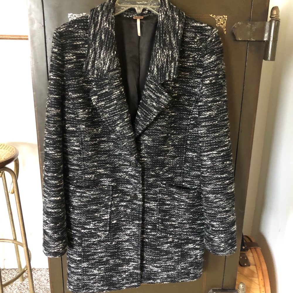 Beautiful free people woven coat
